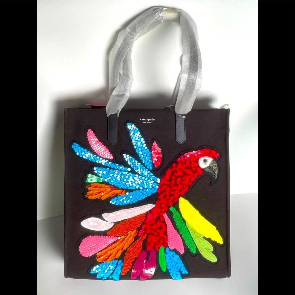 NWT!! KATE SPADE ON PURPOSE PARROT KITT TOTE